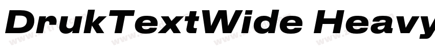 DrukTextWide Heavy字体转换